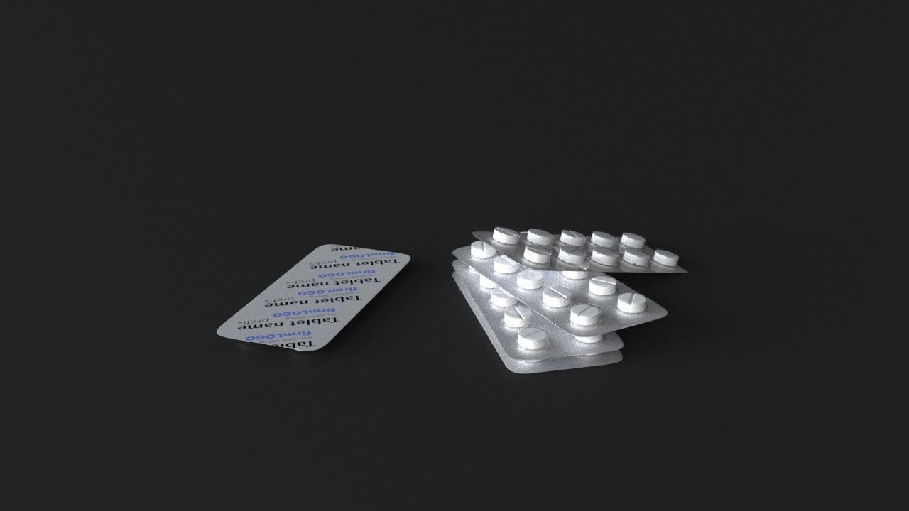 pill high-poly models 3D model_2