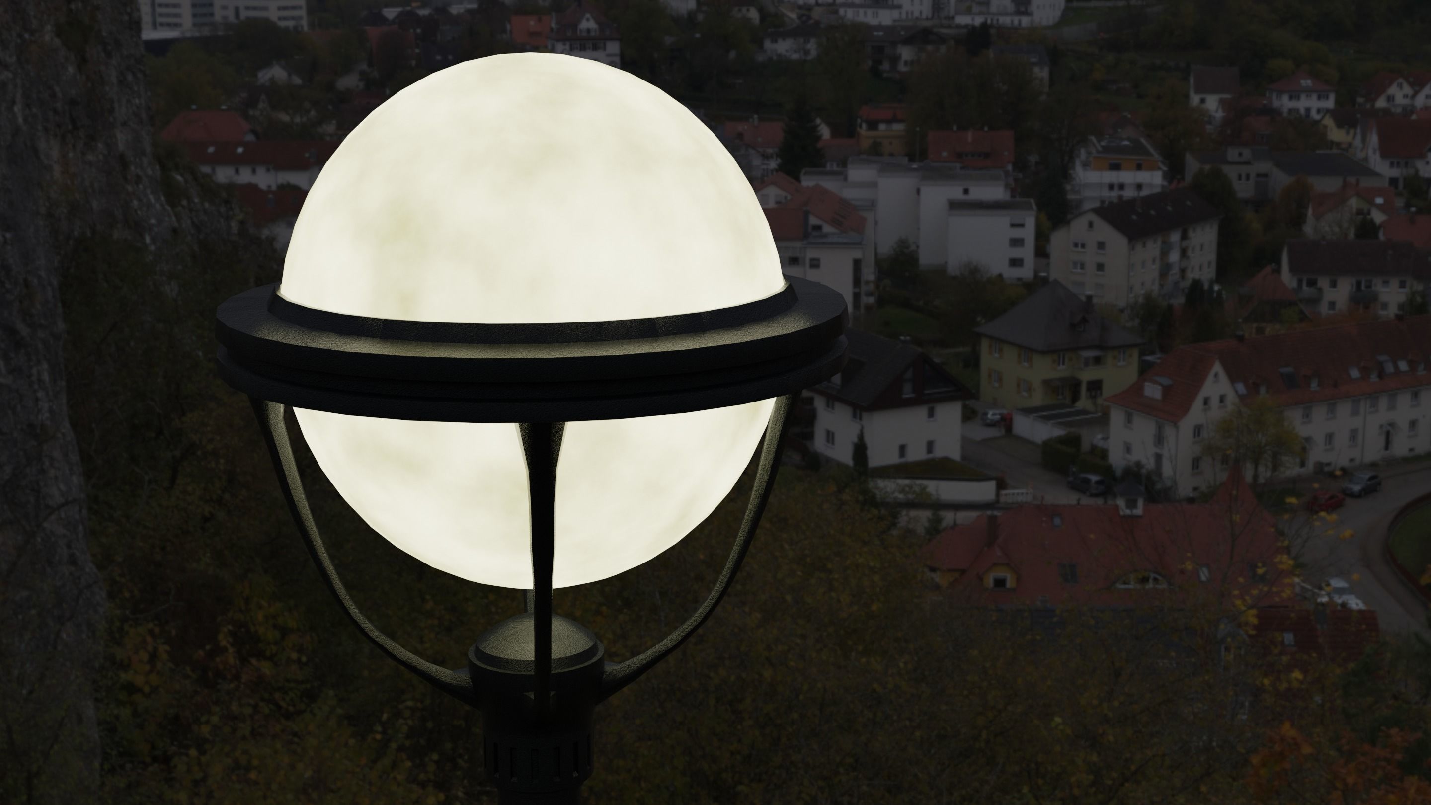 street light Low-poly 3D model_1