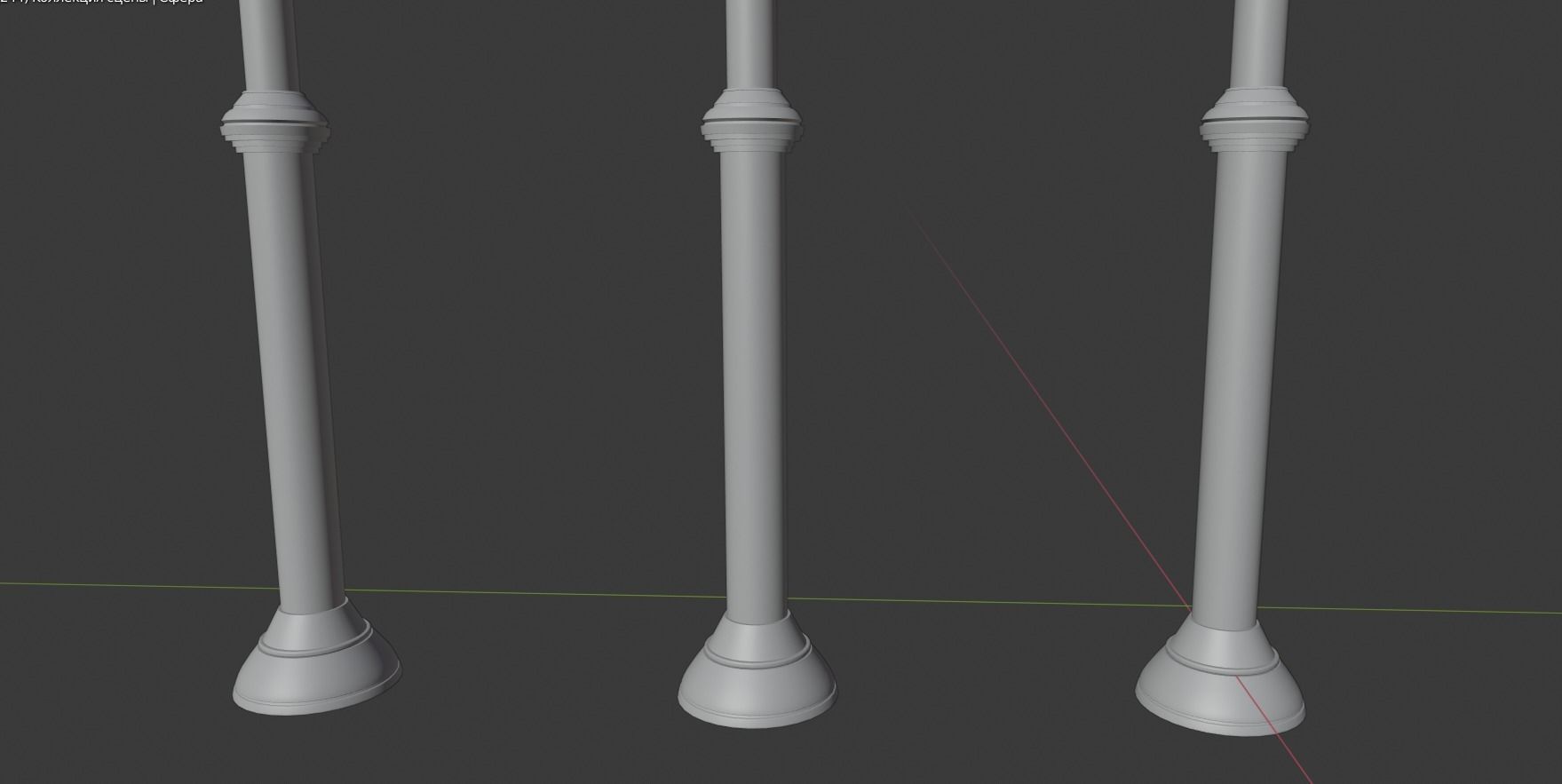 street light Low-poly 3D model_9