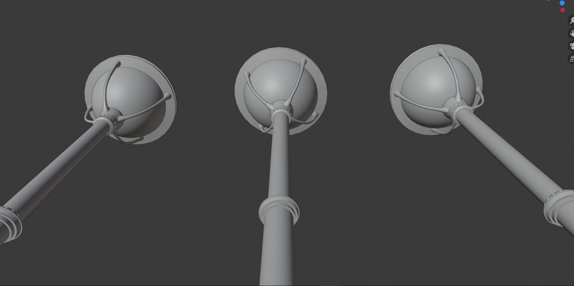 street light Low-poly 3D model_11