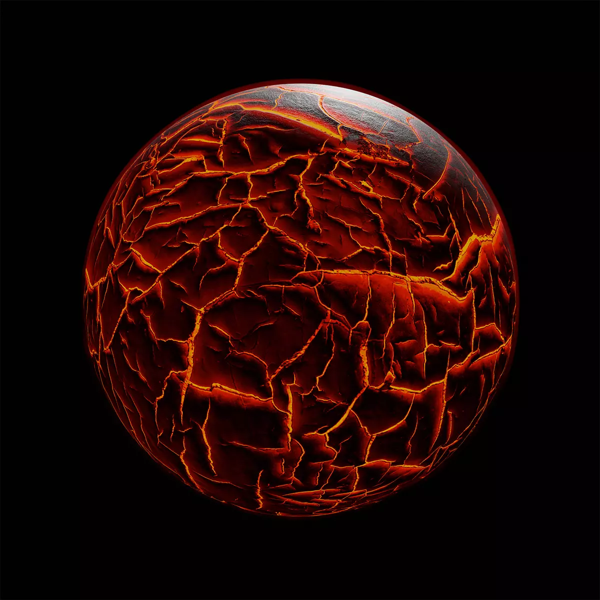 Alien Lava Planet Sci-Fi Fantasy Scenery 3D model