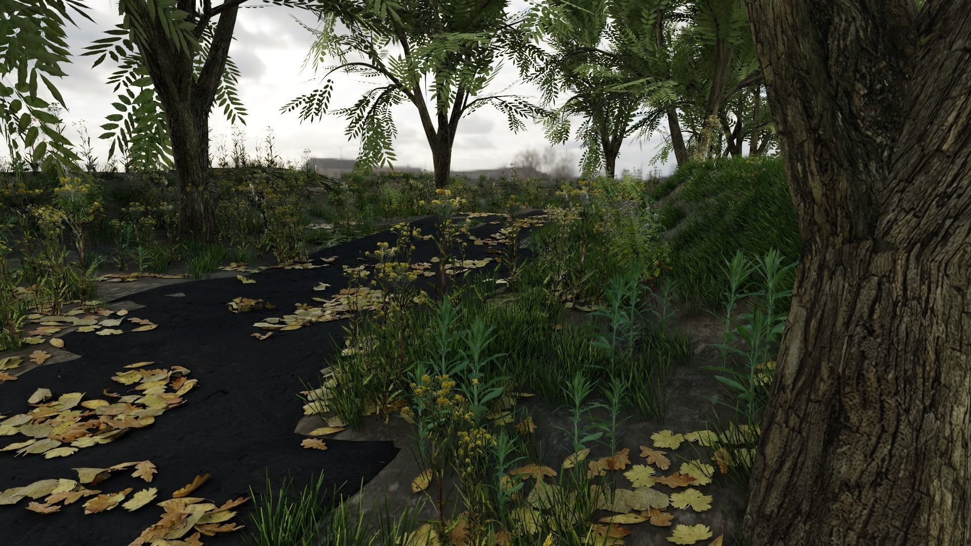 Road Scene 3D model_1