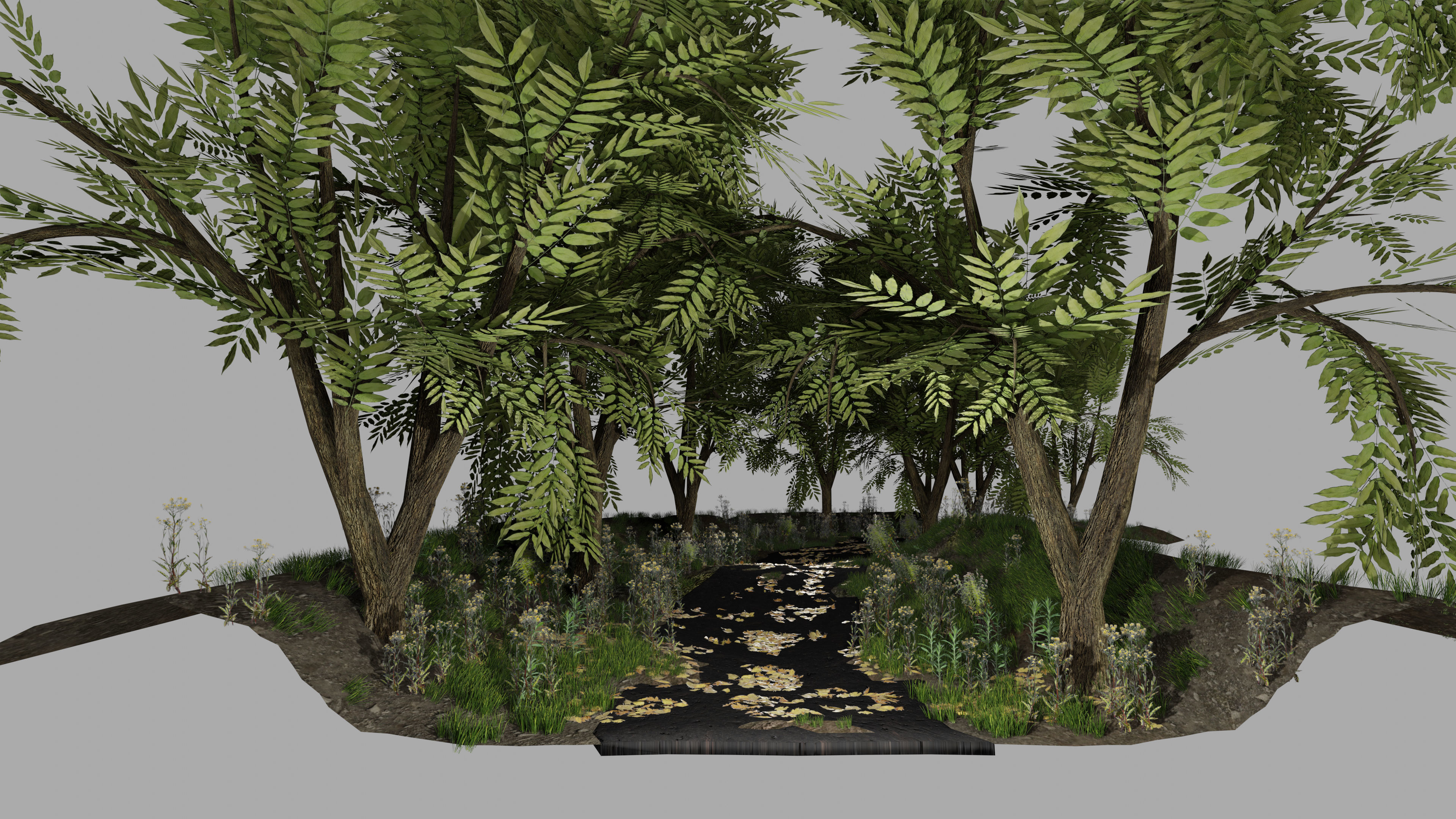 Road Scene 3D model_4