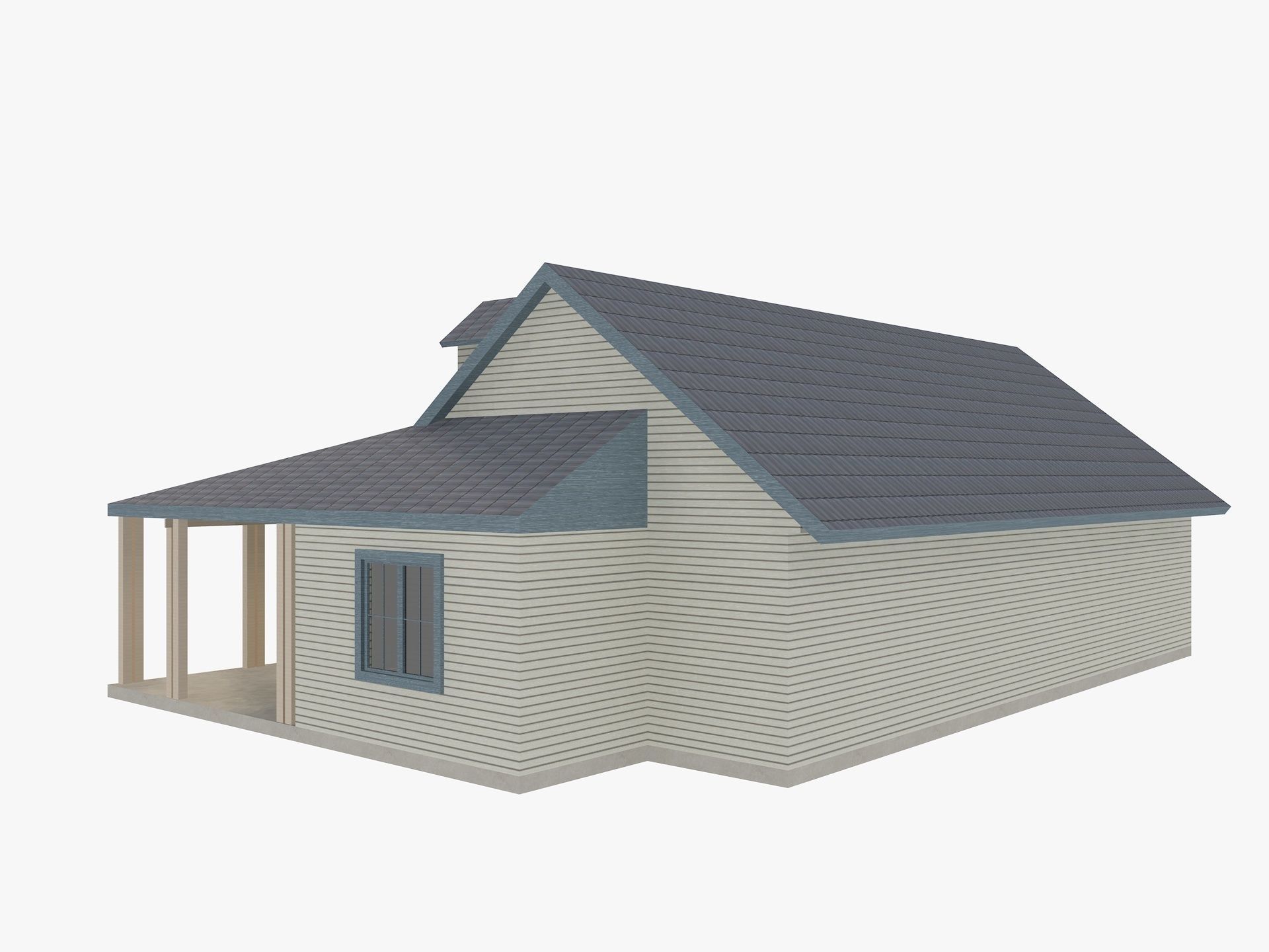 House Of  Set 16 Low Poly 3D Model Houses 3D model_35