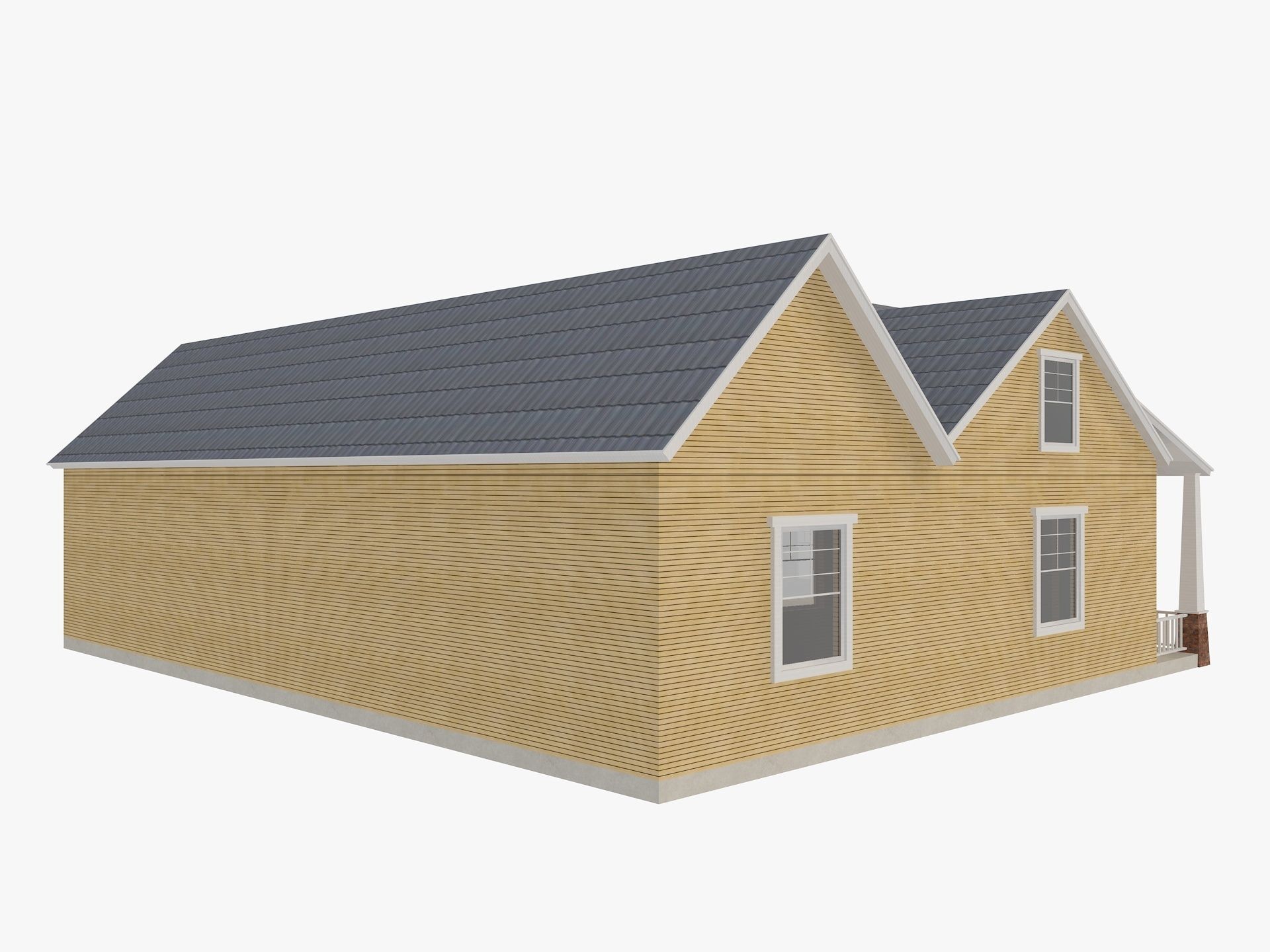 House Of  Set 16 Low Poly 3D Model Houses 3D model_12