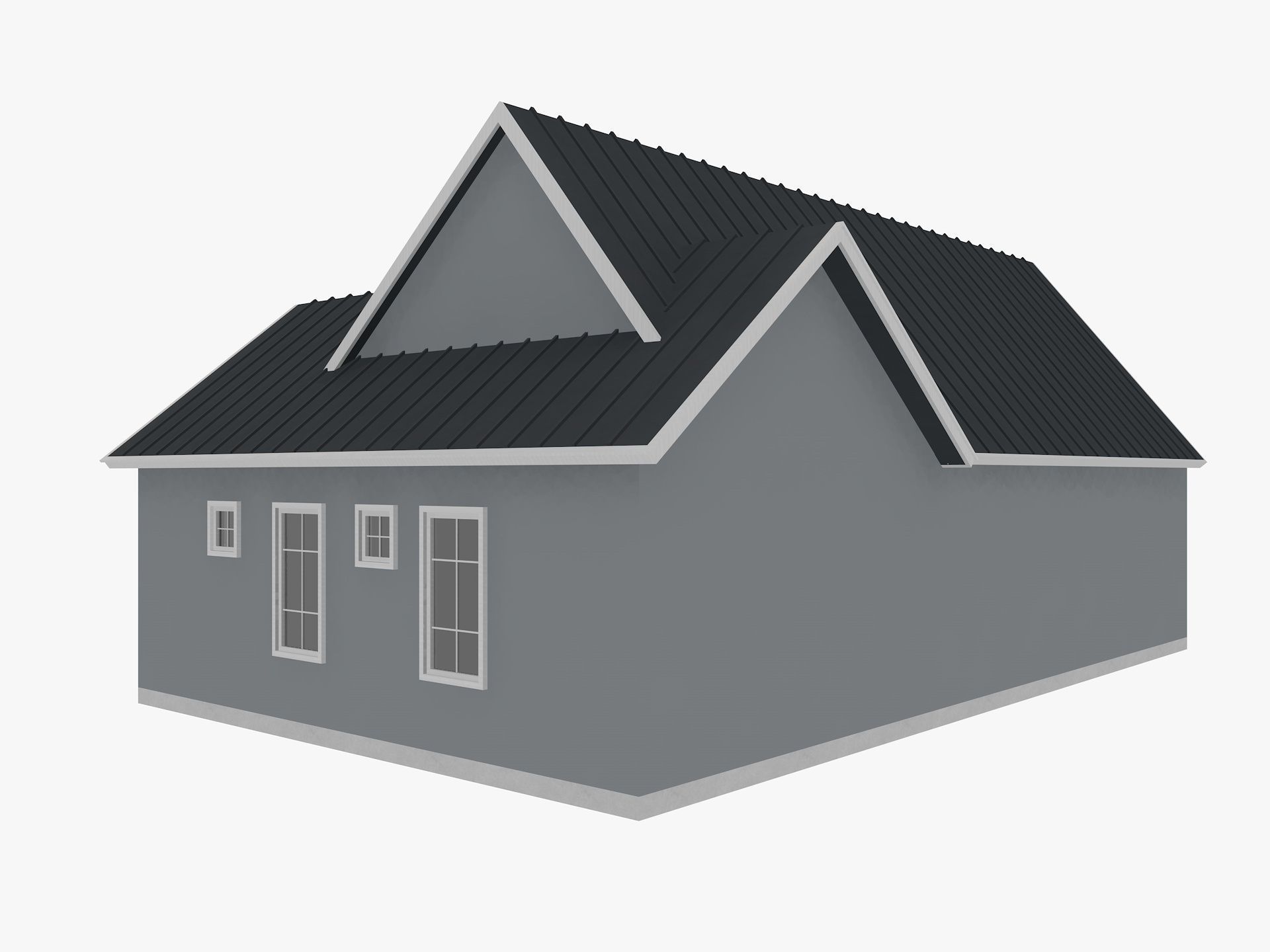 House Of  Set 16 Low Poly 3D Model Houses 3D model_30