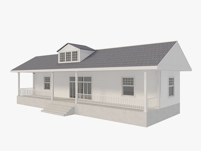 House Of  Set 16 Low Poly 3D Model Houses 3D model 4