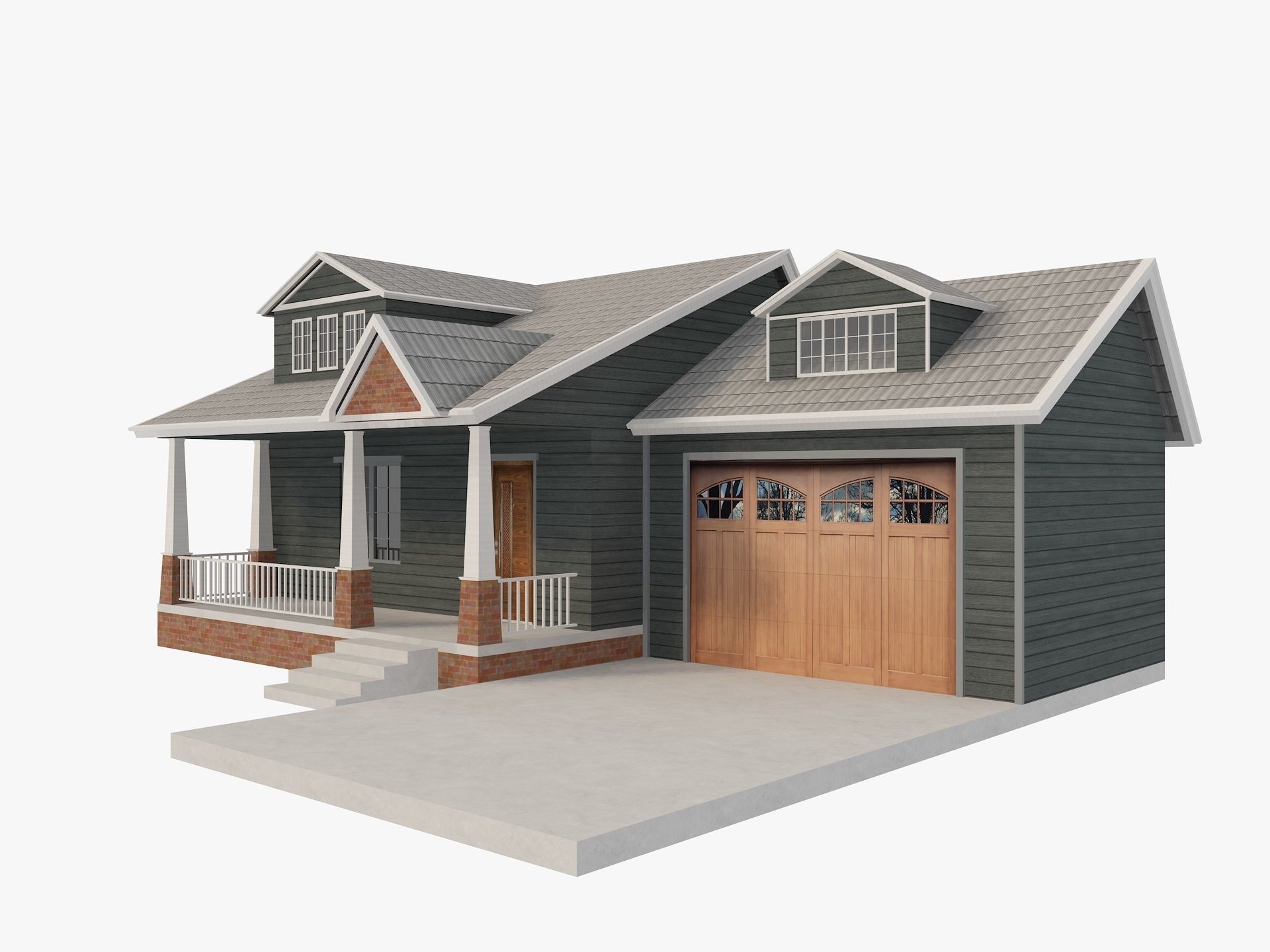 House Of  Set 16 Low Poly 3D Model Houses 3D model_38