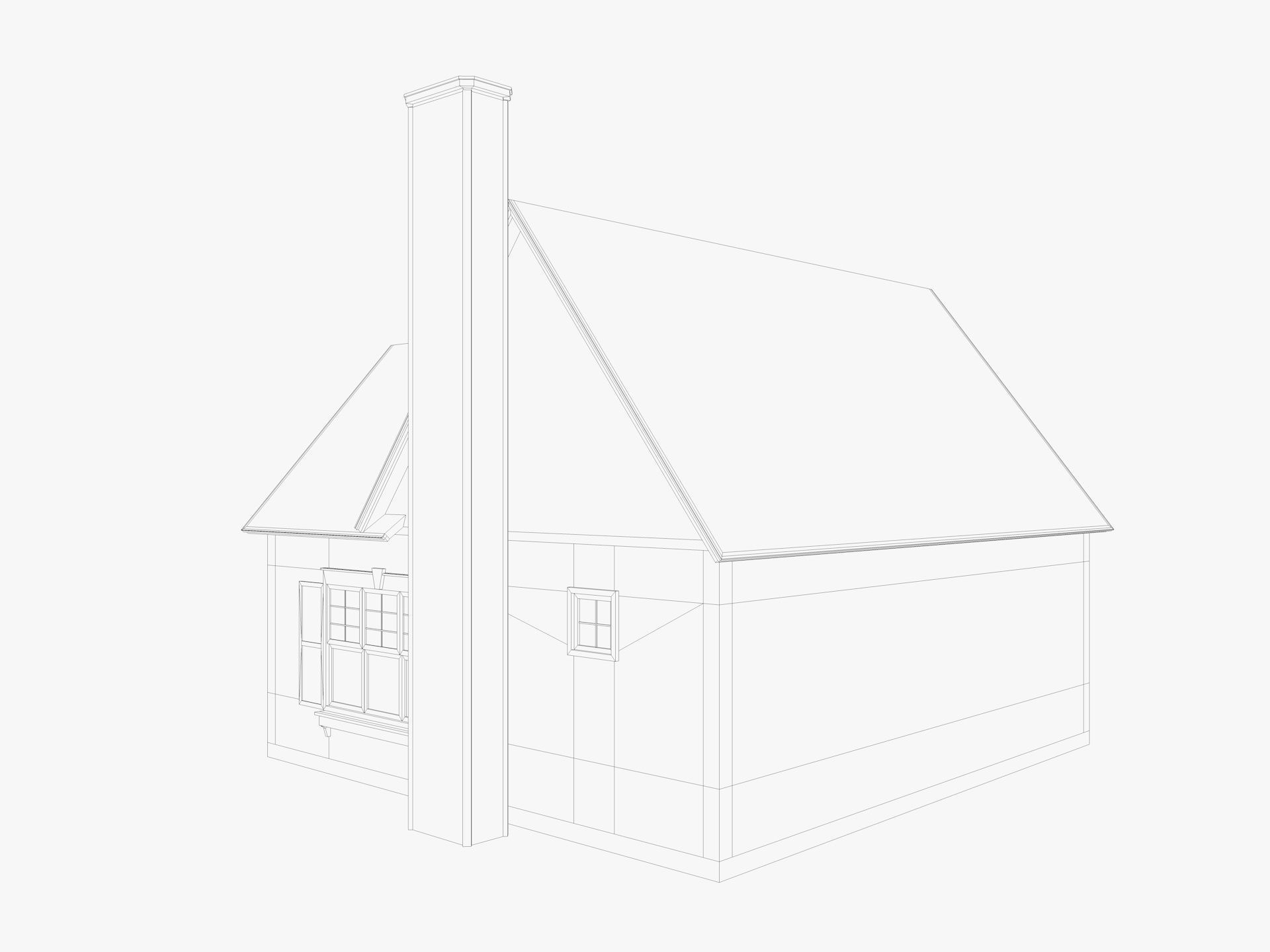 House Of  Set 16 Low Poly 3D Model Houses 3D model_63