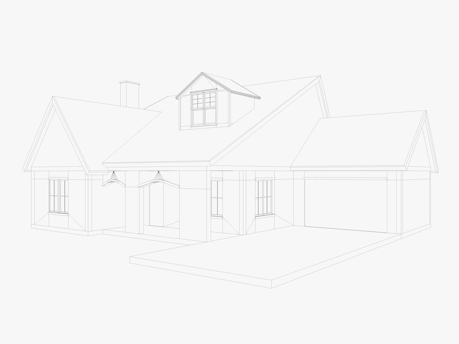 House Of  Set 16 Low Poly 3D Model Houses 3D model_67