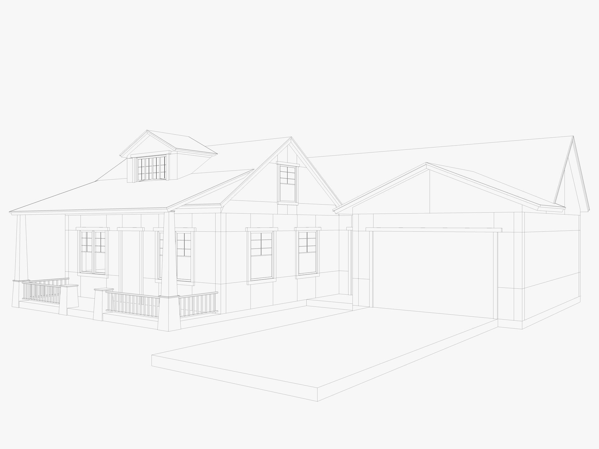 House Of  Set 16 Low Poly 3D Model Houses 3D model_13