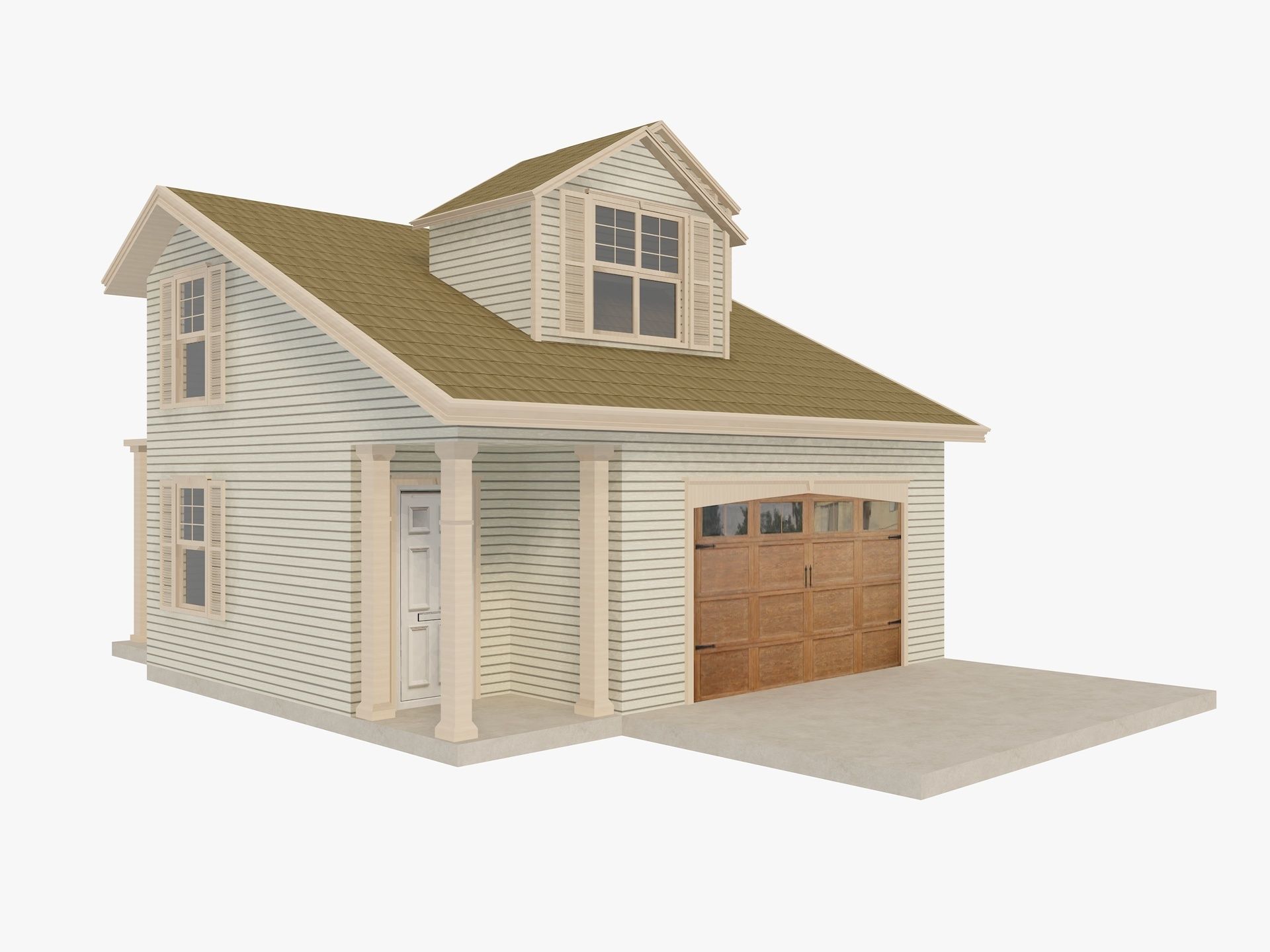 House Of  Set 16 Low Poly 3D Model Houses 3D model_23