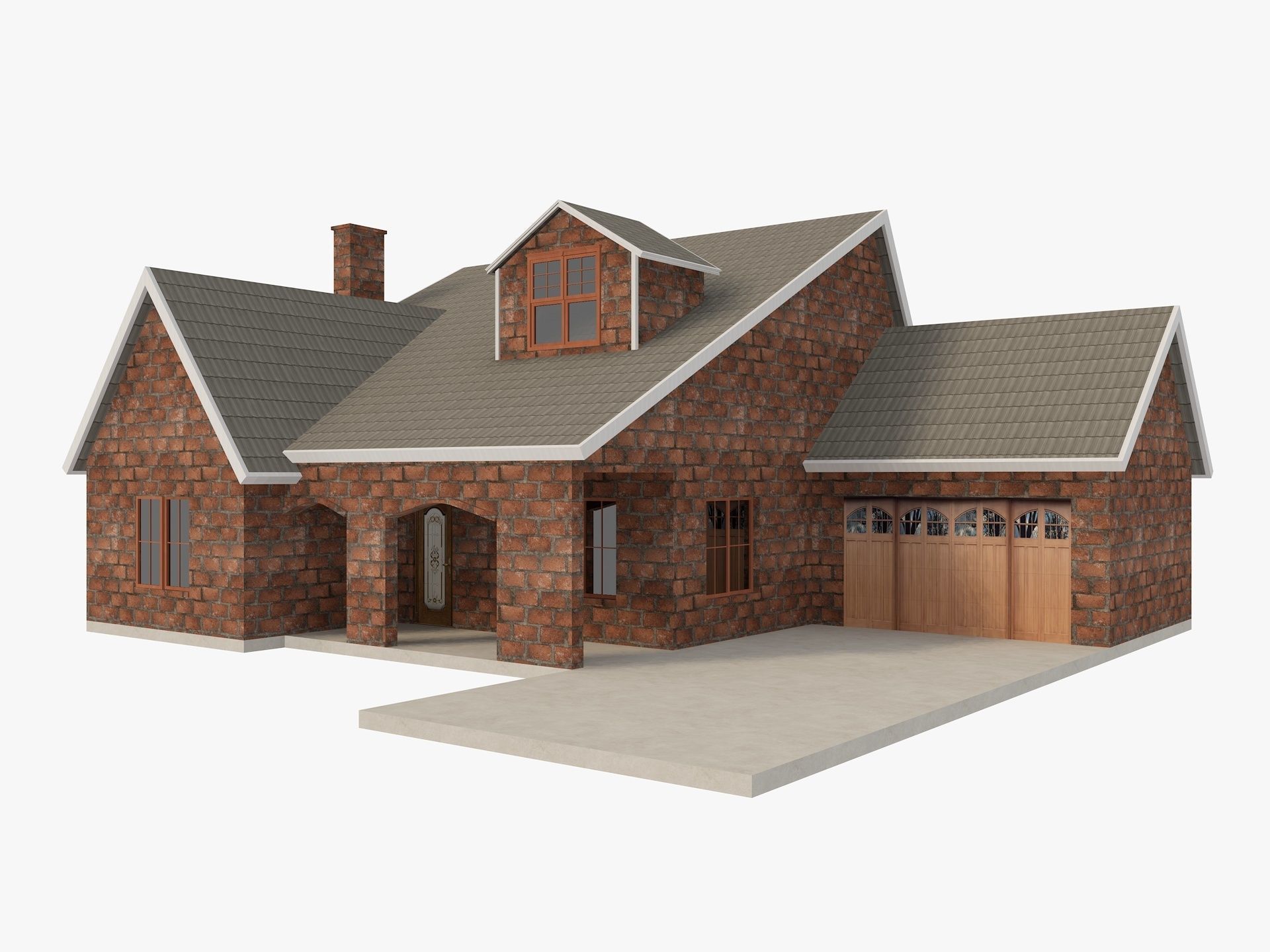 House Of  Set 16 Low Poly 3D Model Houses 3D model_64