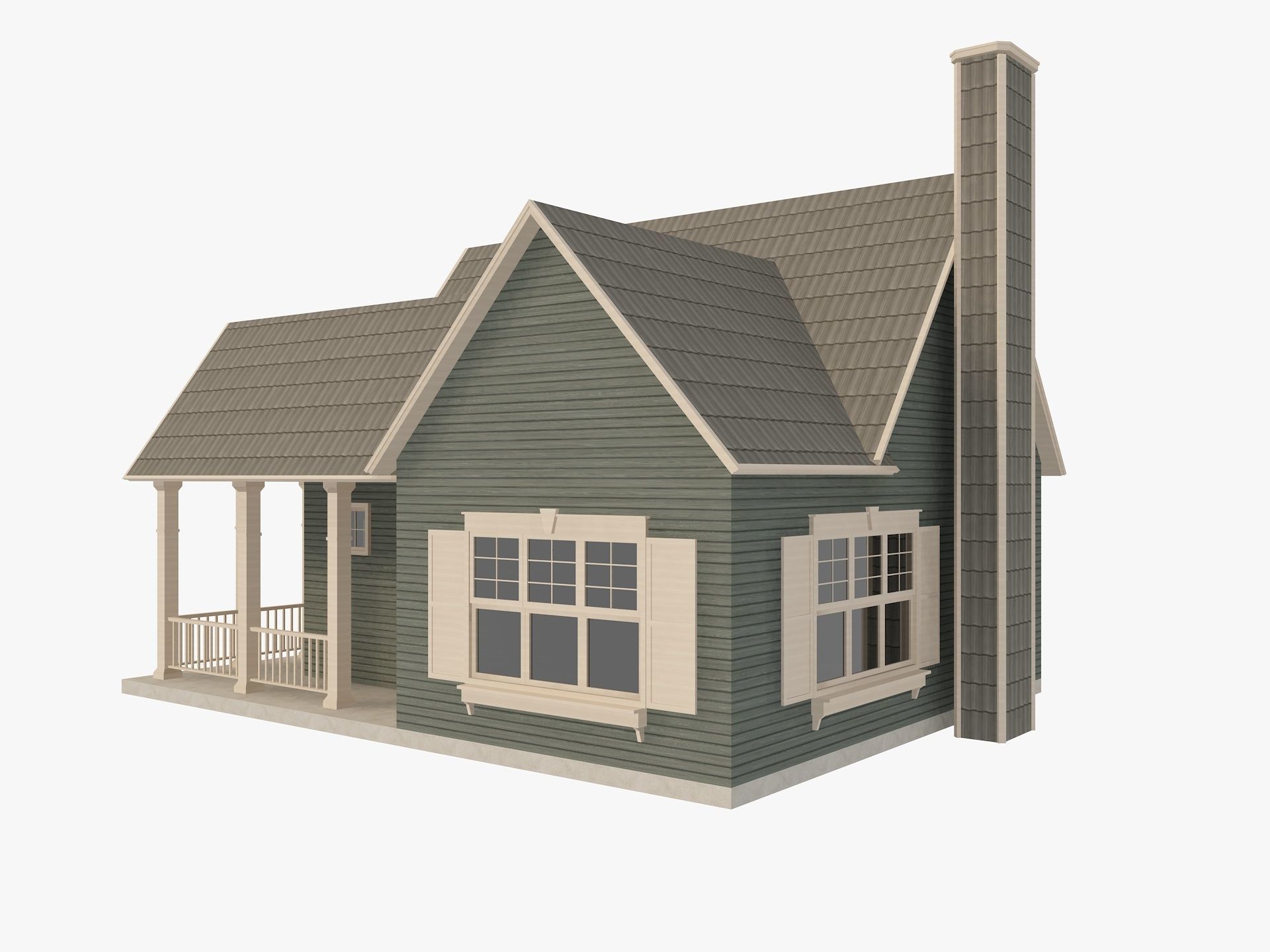House Of  Set 16 Low Poly 3D Model Houses 3D model_49