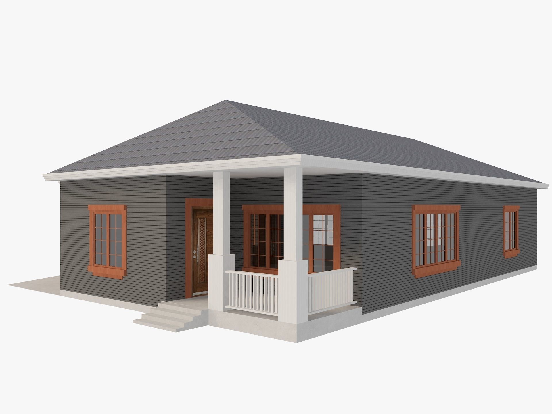 House Of  Set 16 Low Poly 3D Model Houses 3D model_44