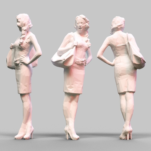 Girl Posing 3D print model