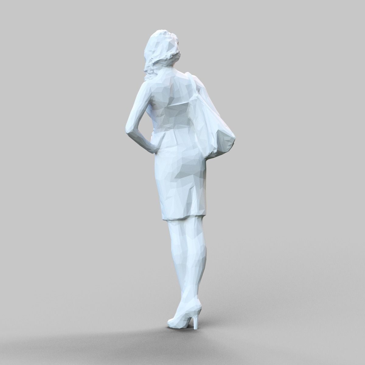 Girl Posing 3D print model_1