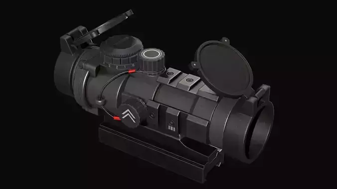 Barris AR Scope Low-poly 3D model