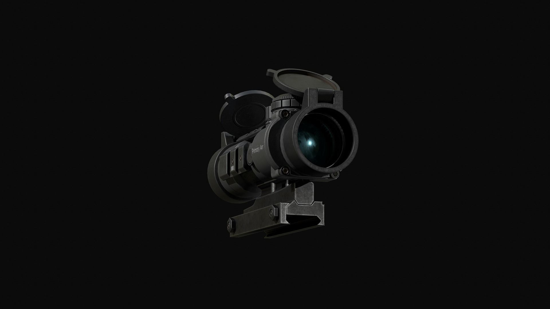 Barris AR Scope Low-poly 3D model_6