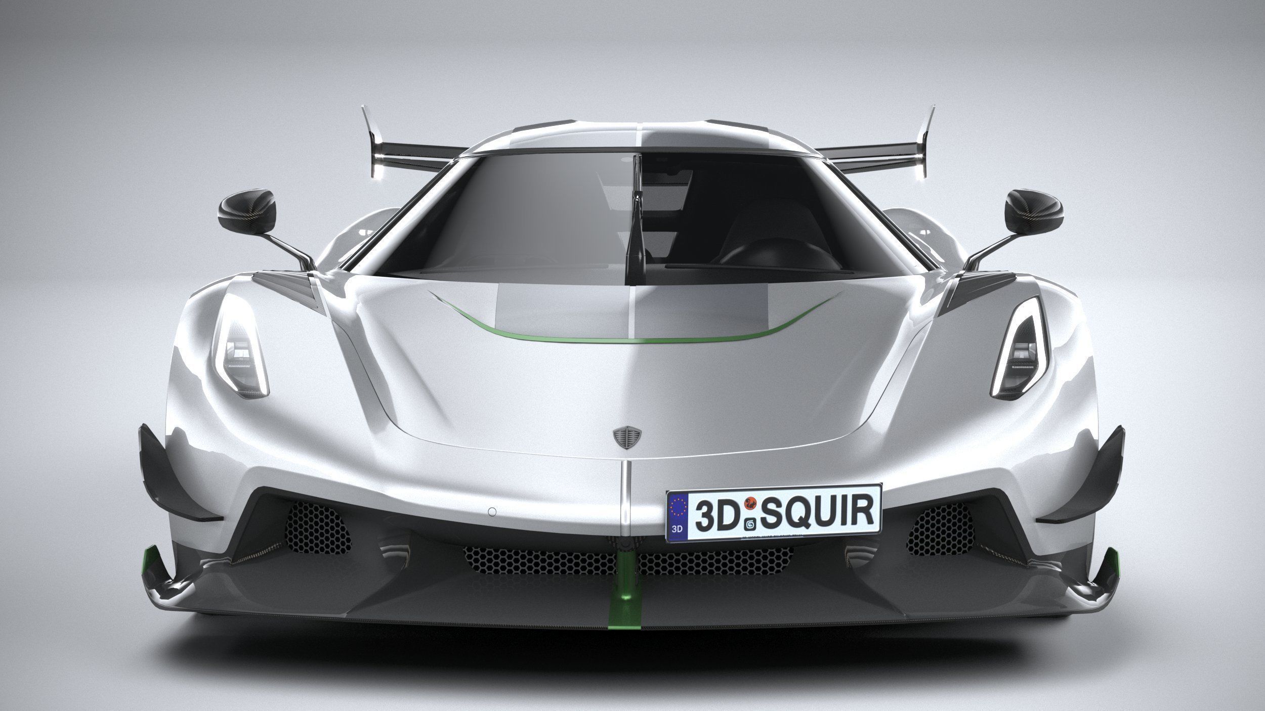 Koenigsegg Jesko 2020 LowPoly Low-poly 3D model_13