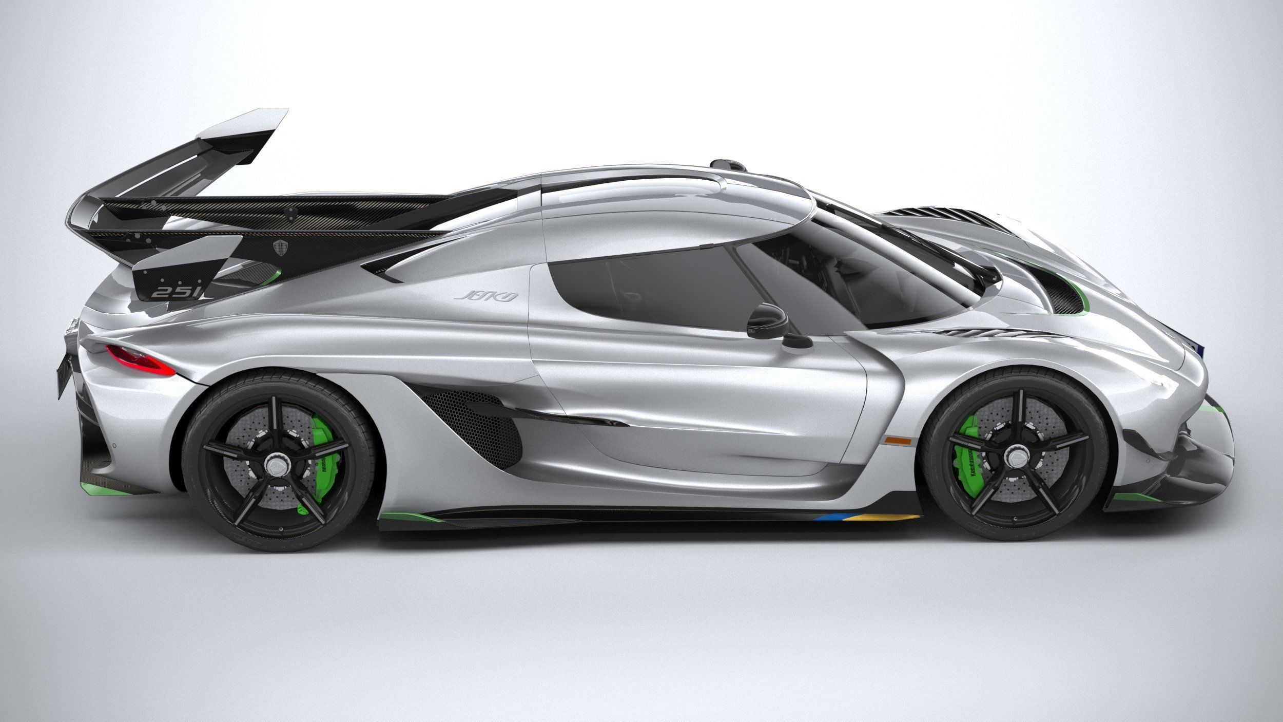 Koenigsegg Jesko 2020 LowPoly Low-poly 3D model_11