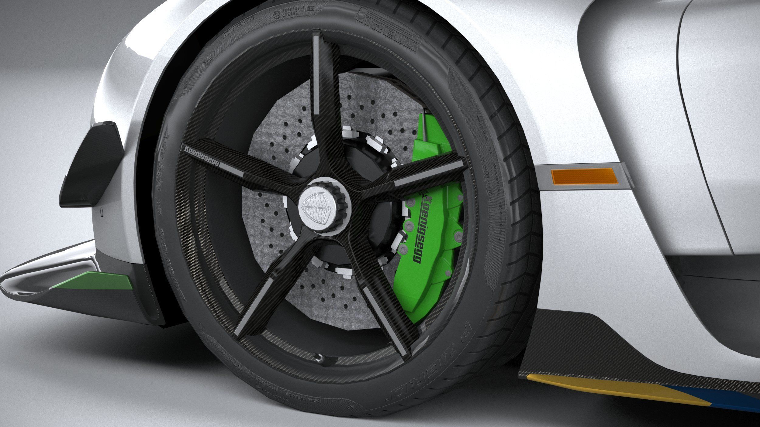 Koenigsegg Jesko 2020 LowPoly Low-poly 3D model_16