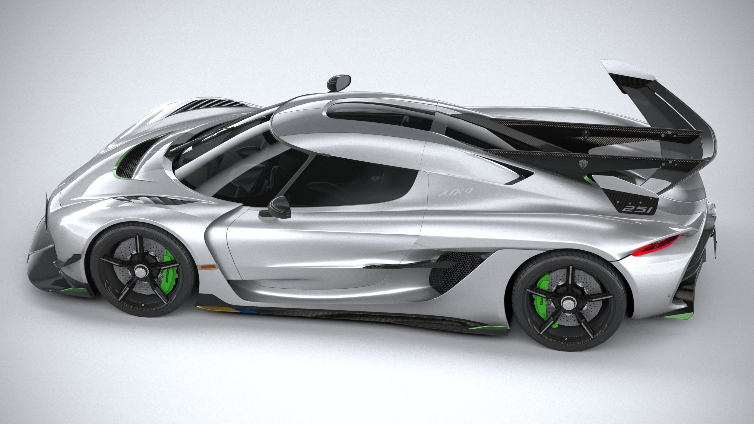 Koenigsegg Jesko 2020 LowPoly Low-poly 3D model_9