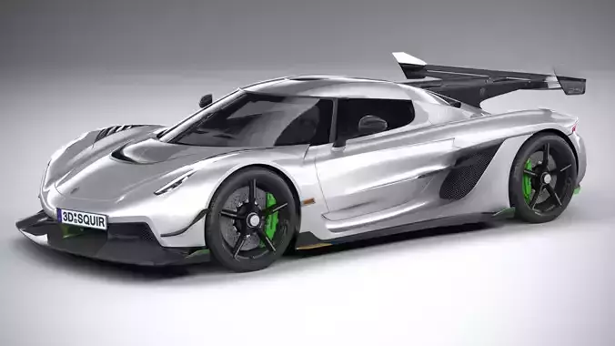 Koenigsegg Jesko 2020 LowPoly Low-poly 3D model