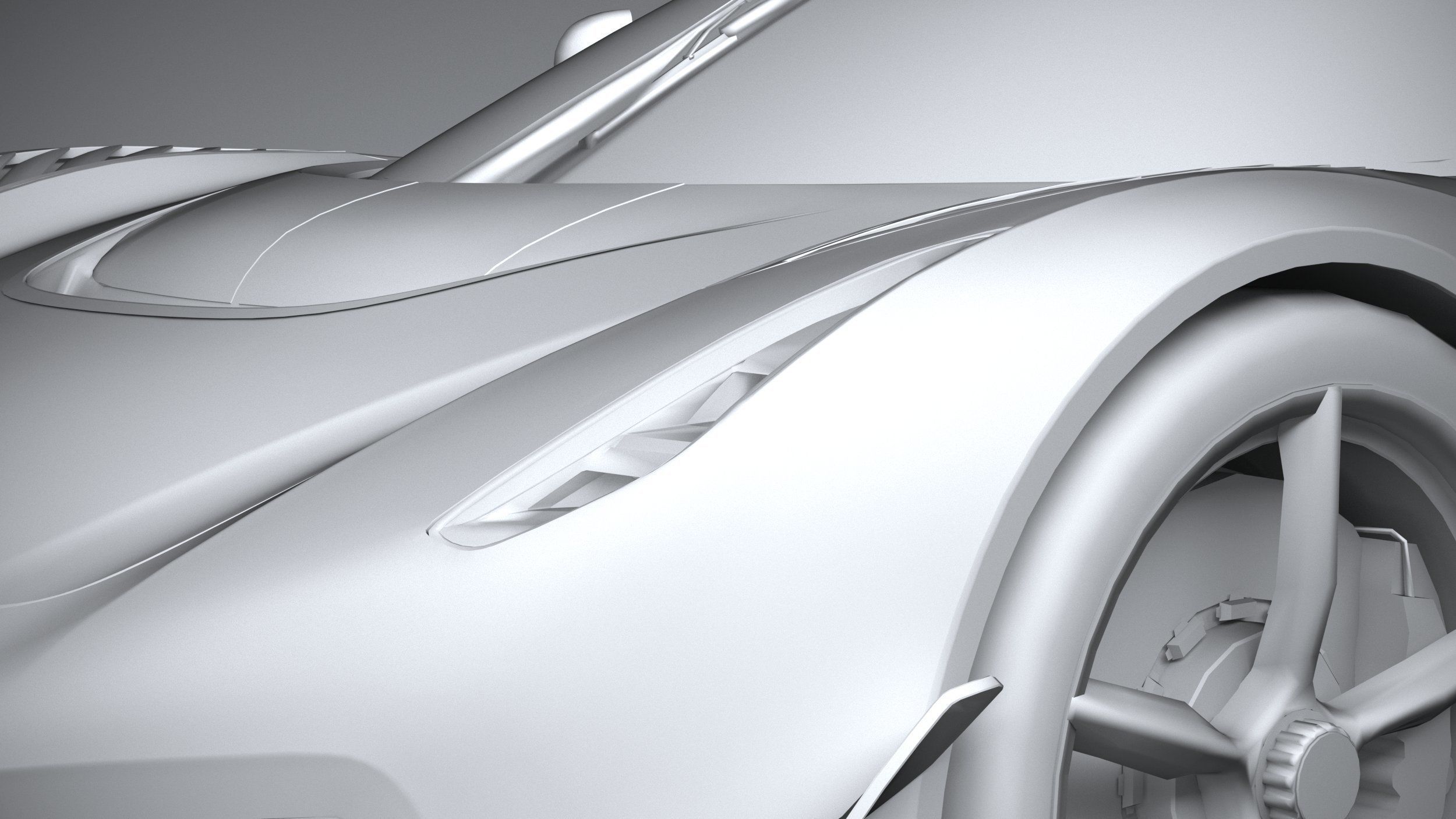 Koenigsegg Jesko 2020 LowPoly Low-poly 3D model_23