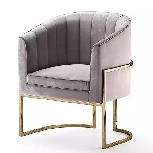 CHAIR velvet with gold frame