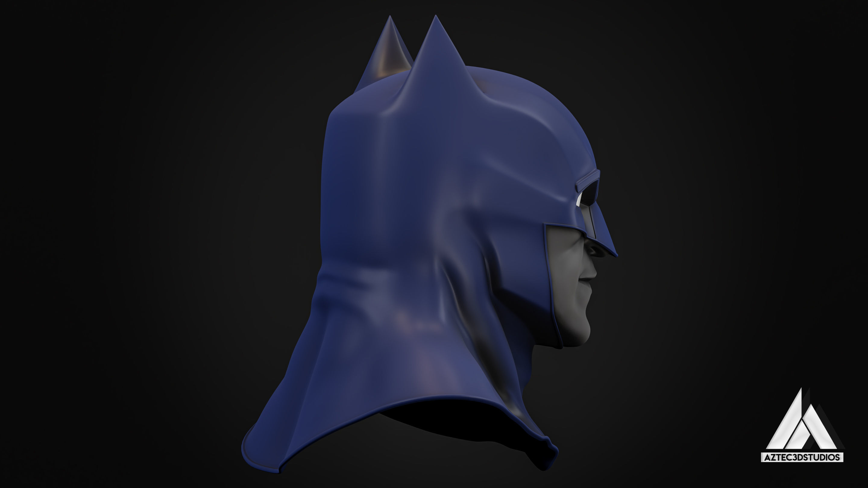 Batman Brave and the Bold Cowl 3D Printing File STL 3D print model_9