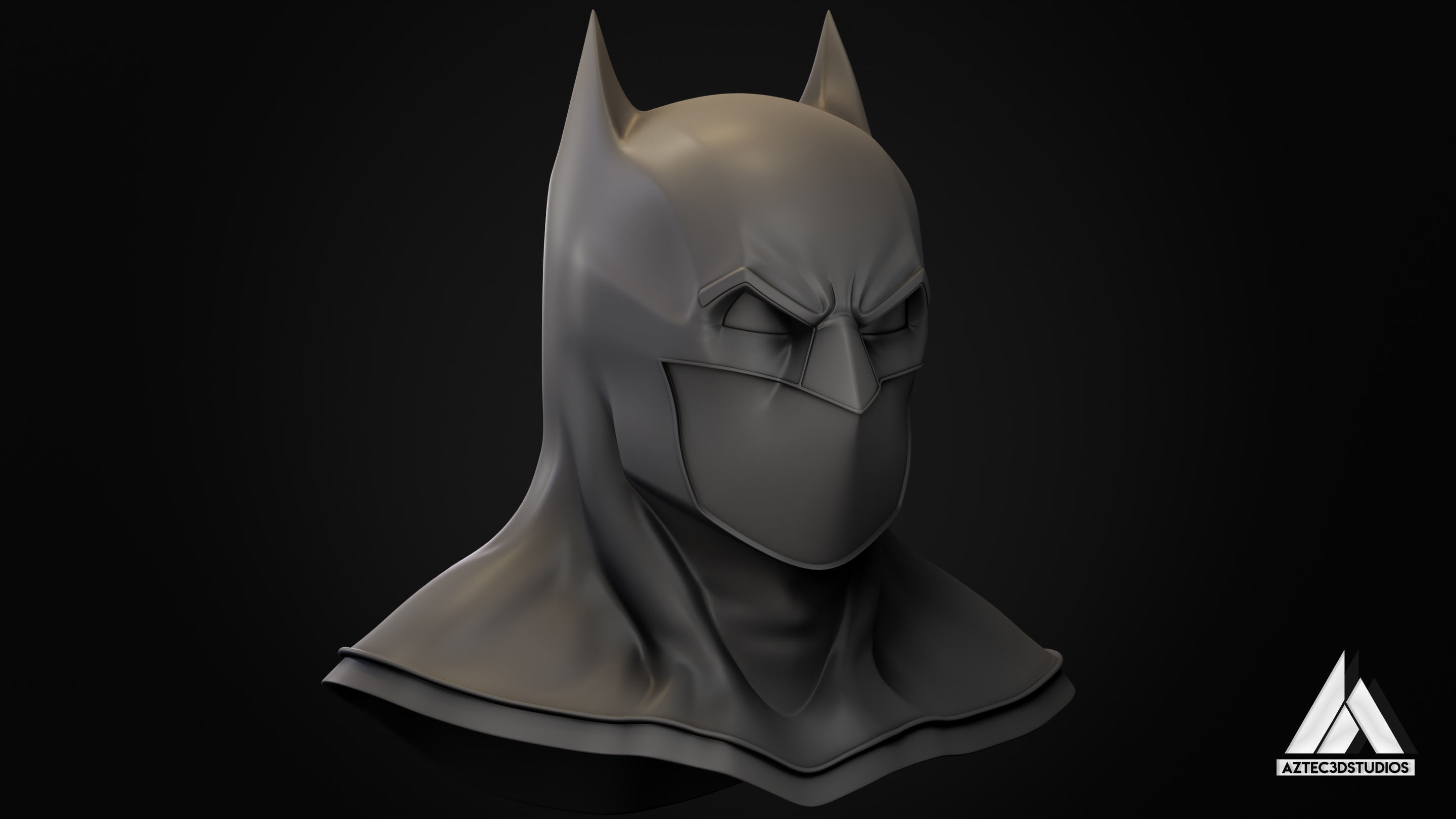 Batman Brave and the Bold Cowl 3D Printing File STL 3D print model_7