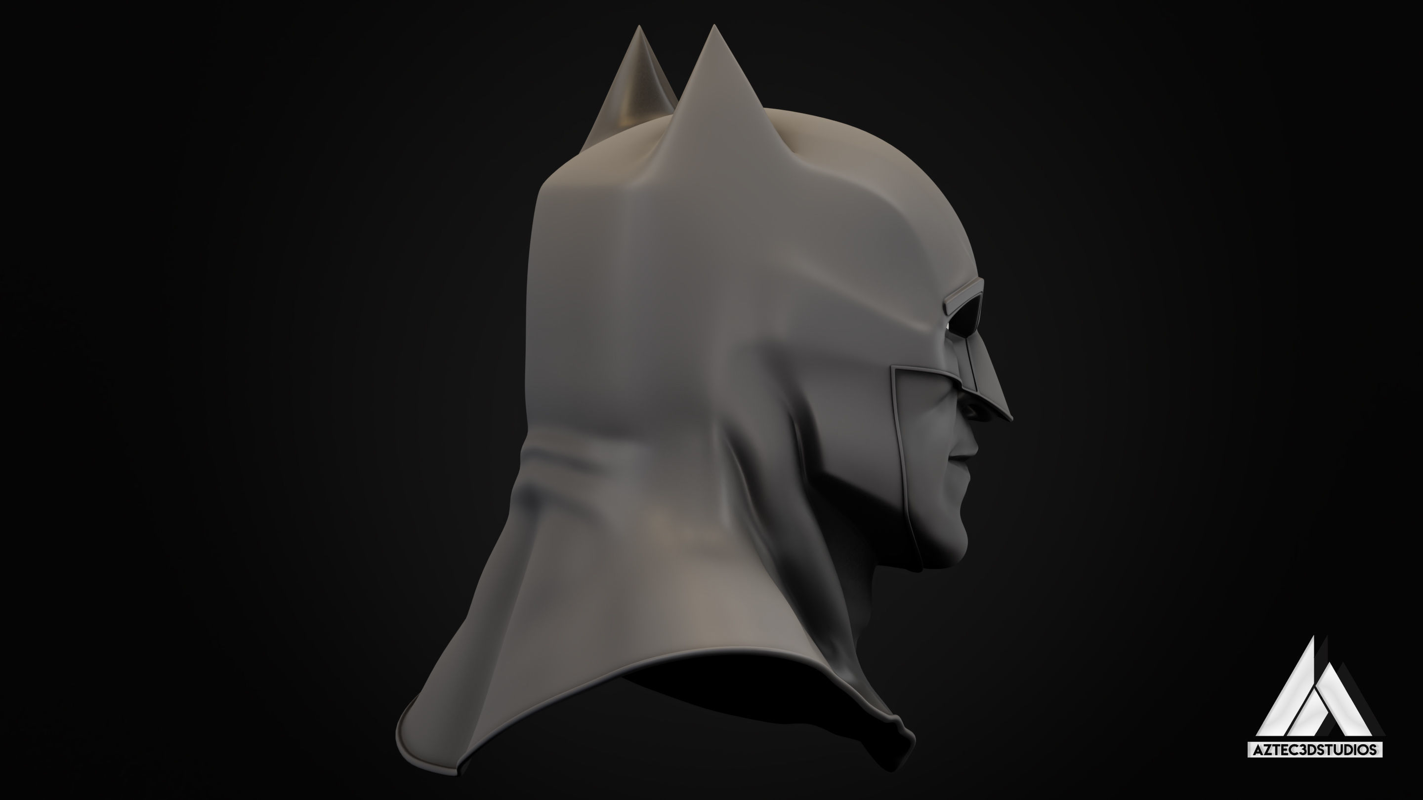 Batman Brave and the Bold Cowl 3D Printing File STL 3D print model_8