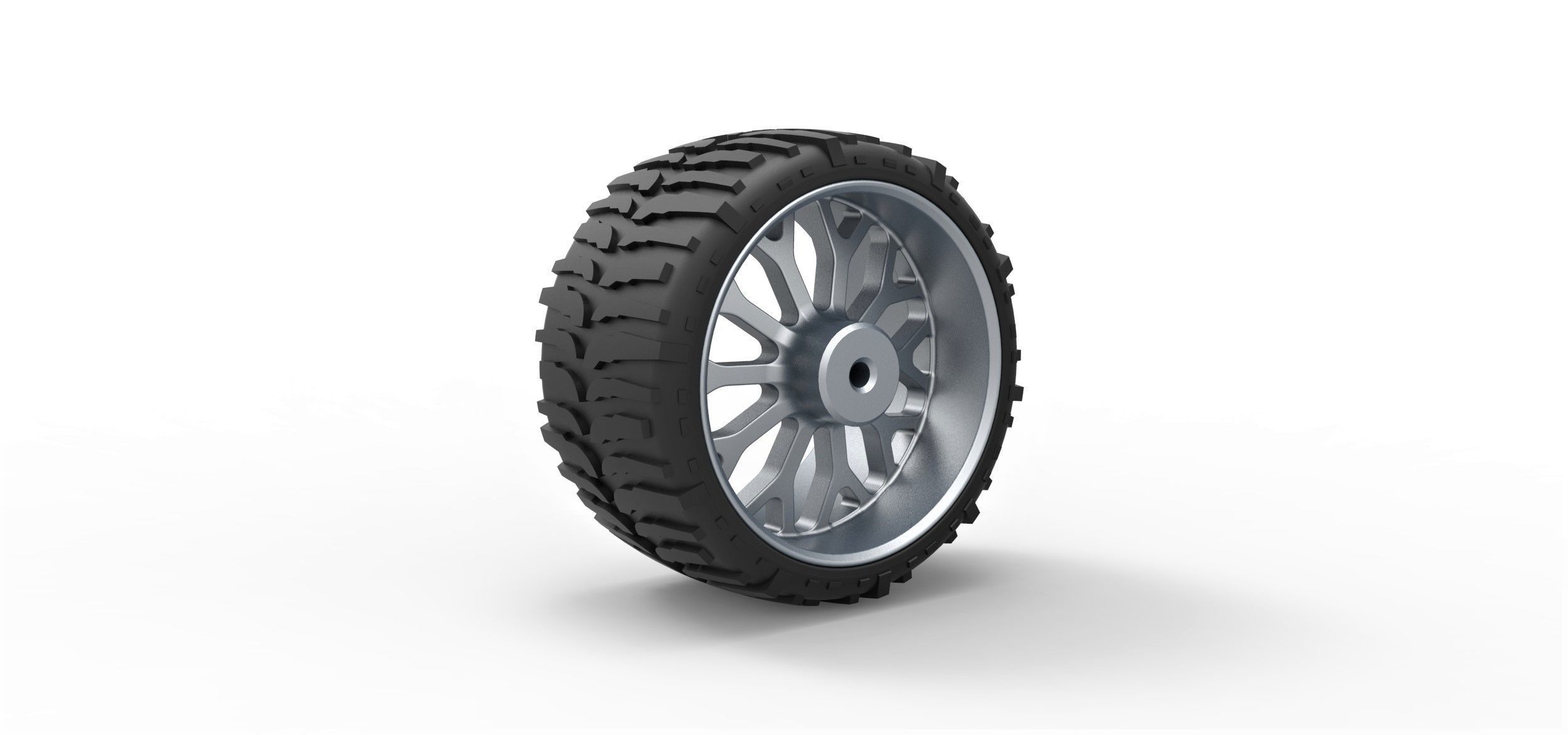 Offroad wheel for lifted trucks 2 3D print model_3