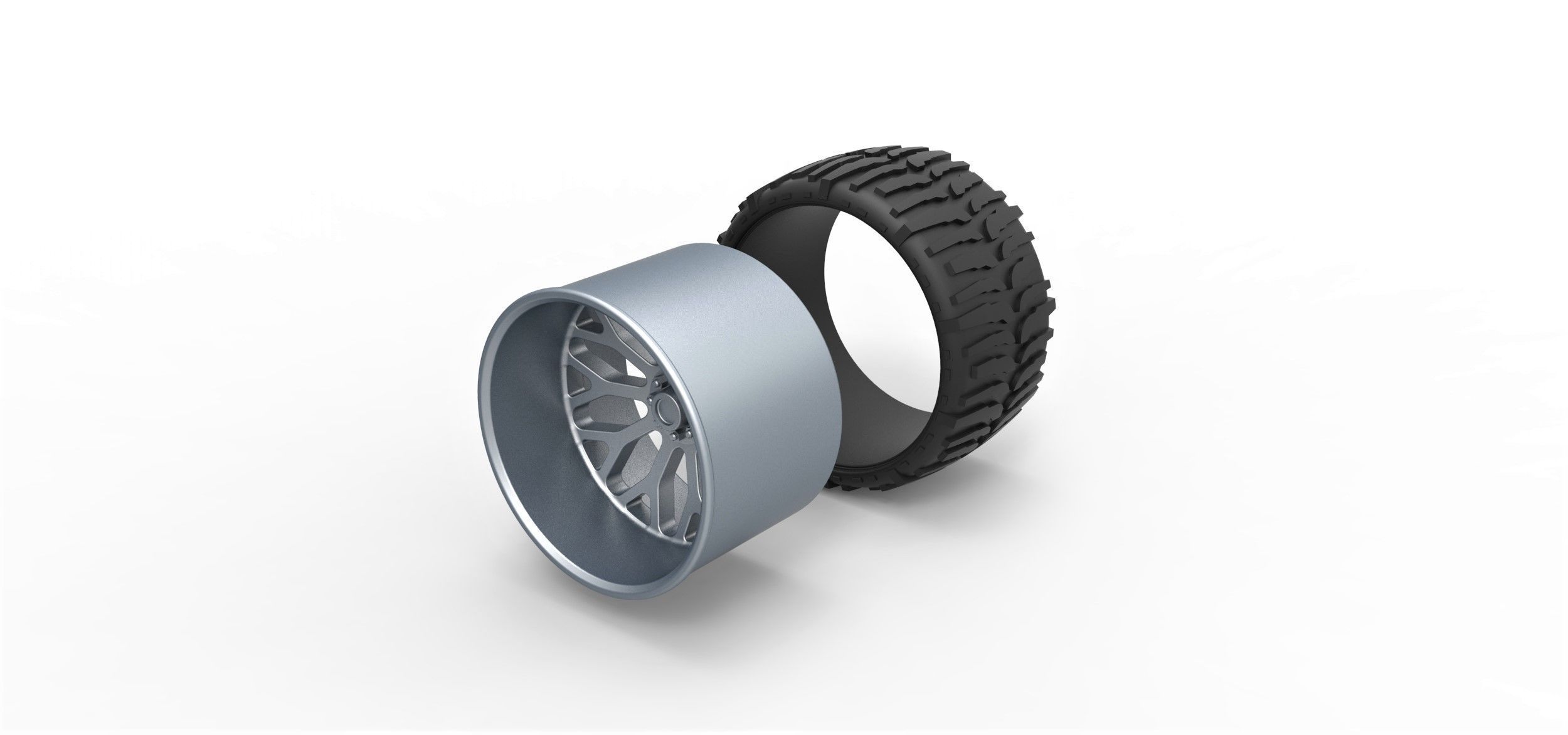 Offroad wheel for lifted trucks 2 3D print model_5