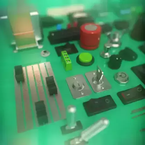 Electrical And Electronic Components - KITBASH SET 62 Pieces Low-poly 3D model