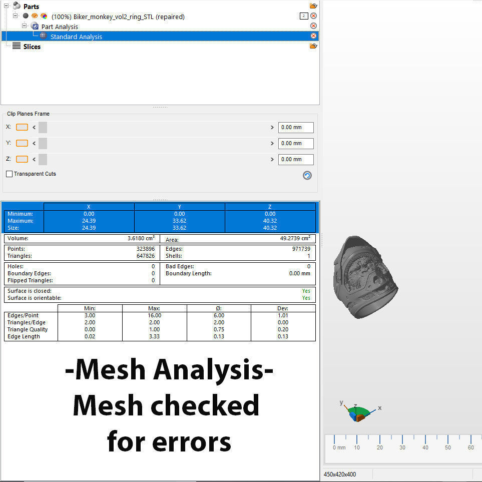 Animal ring jewelry Biker monkey vol2  3D print model_11