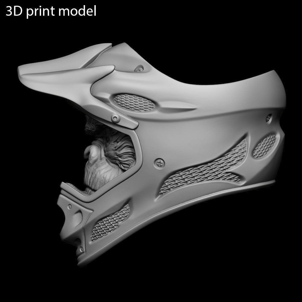 Animal ring jewelry Biker monkey vol2  3D print model_14