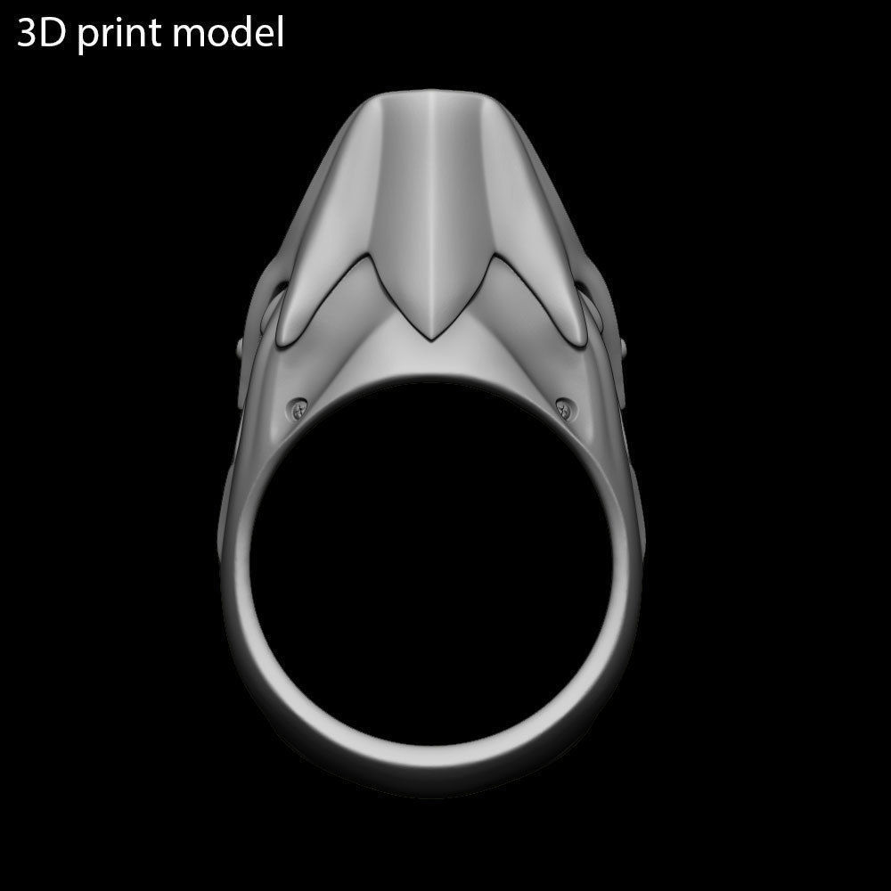 Animal ring jewelry Biker monkey vol2  3D print model_18