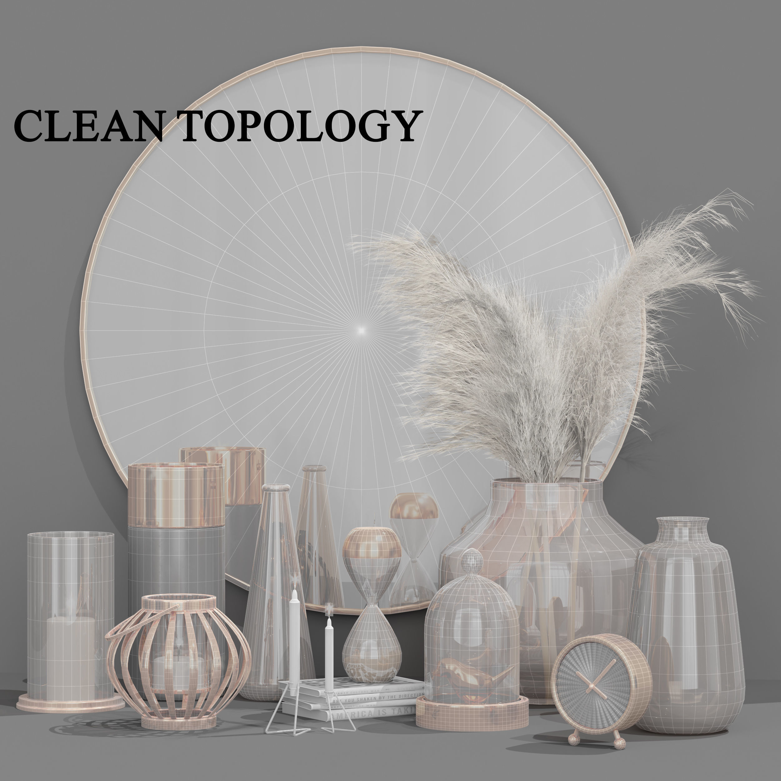 decorative-set-with-mirror 3D model_4