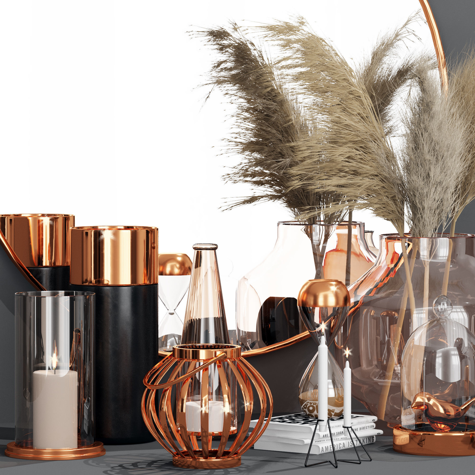 decorative-set-with-mirror 3D model_2