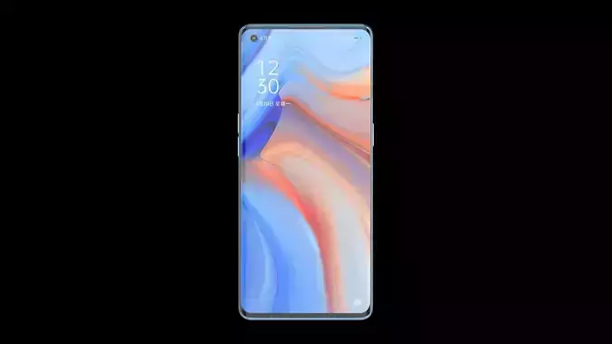  C4D modeling rendering high precision OPPO Reno 4