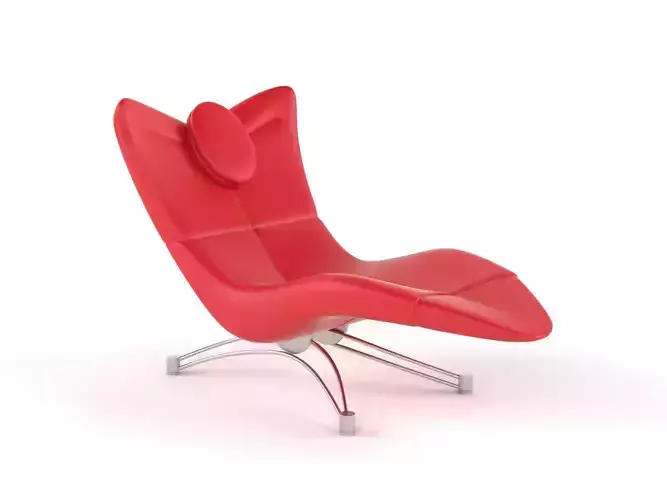Red Chaise Lounge
