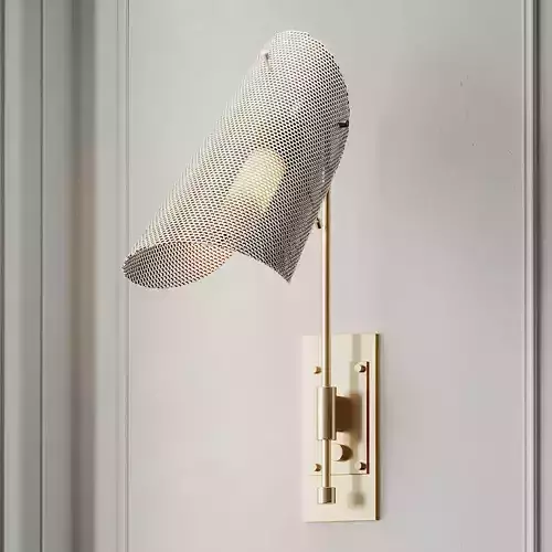 Tulle Wall Lamp in Brass by Blueprint Lighting