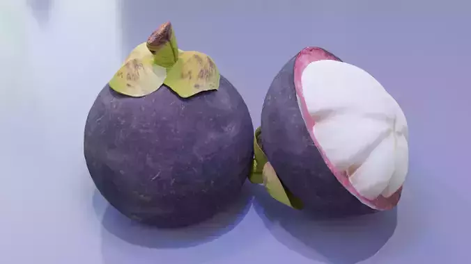 Fresh Mangosteen and pulp