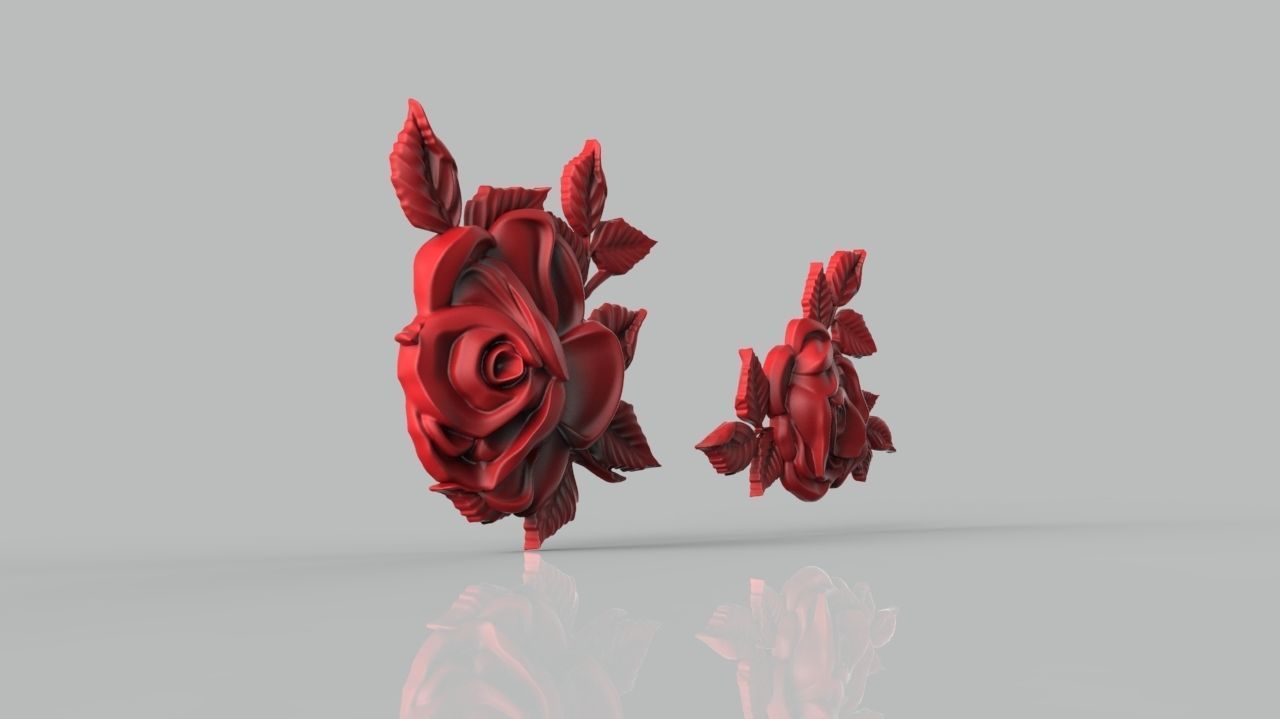 Rose set for cnc and 3d printer 3D print model_5