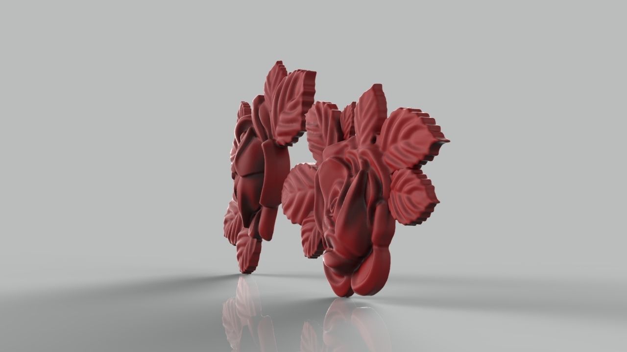 Rose set for cnc and 3d printer 3D print model_4