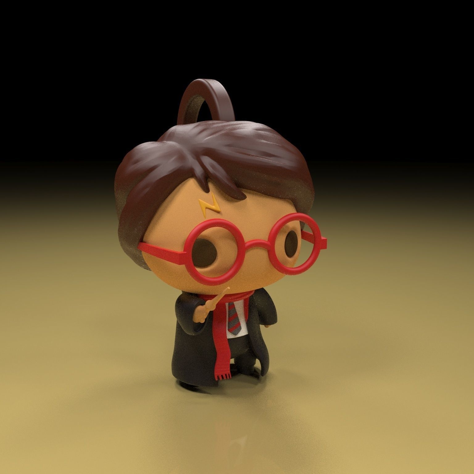 Harry Potter Keychein 3D model ready for printing 3D print model_1