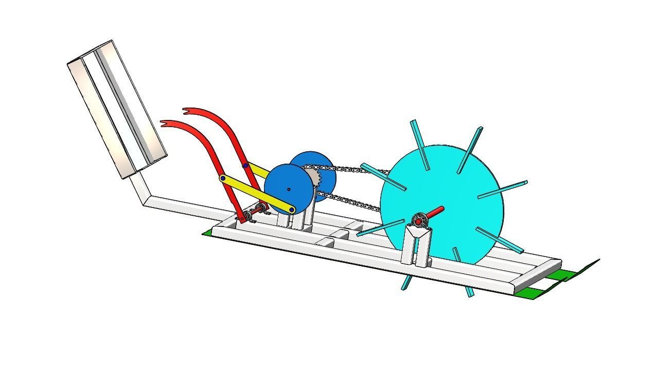 Rice Transplanter Machine 3D print model_4