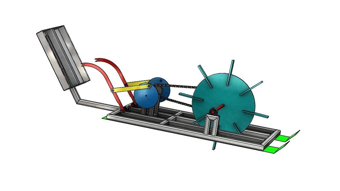 Rice Transplanter Machine 3D print model_5